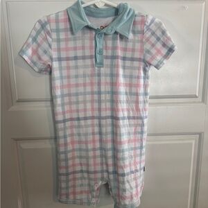 Little Sleepies Pastel Plaid Bodysuit